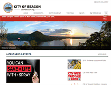 Tablet Screenshot of cityofbeacon.org